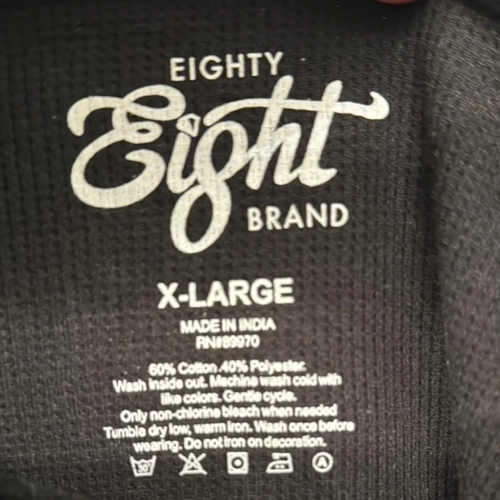 Rose Embroidery Black Hoodie - Picture 2 of 3